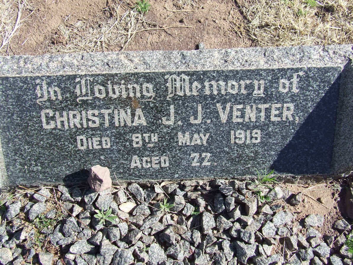 VENTER Christina J.J. -1919
