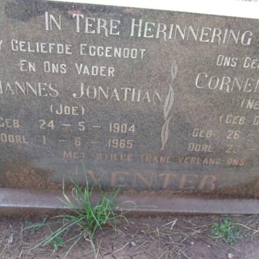 VENTER Johannes Jonathan 1904-1965 &amp; Cornelia Maria GREEFF 1907-1971