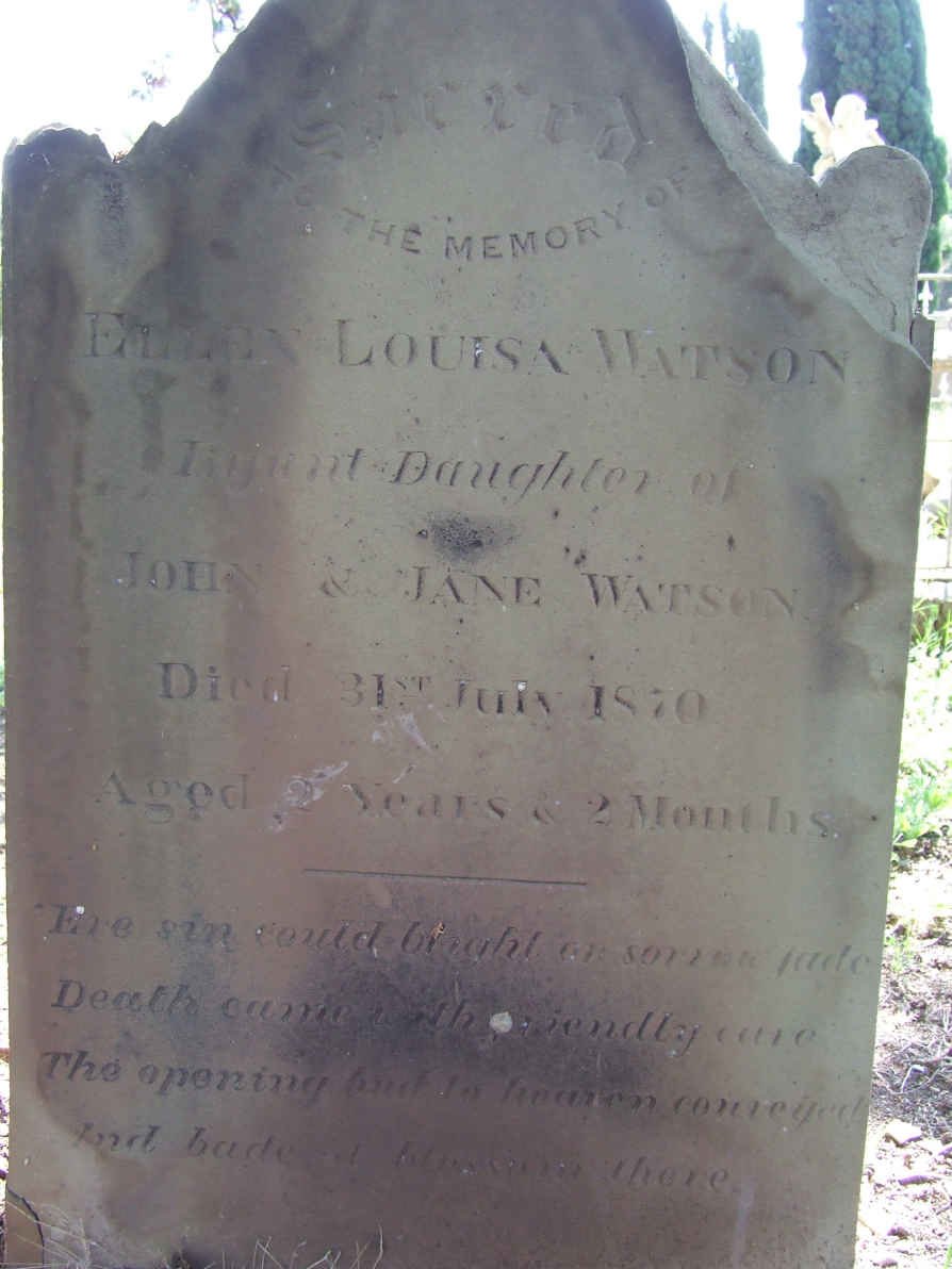 WATSON Ellen Louisa -1870