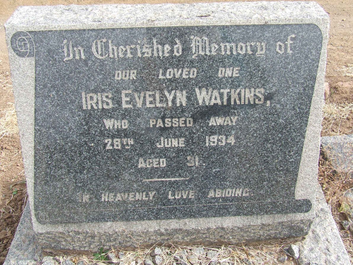 WATKINS Iris Evelyn -1934