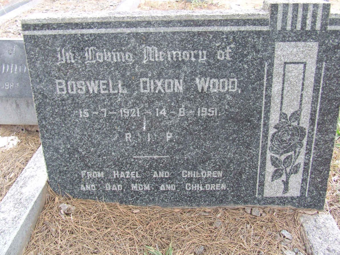 WOOD Boswell Dixon 1921-1951