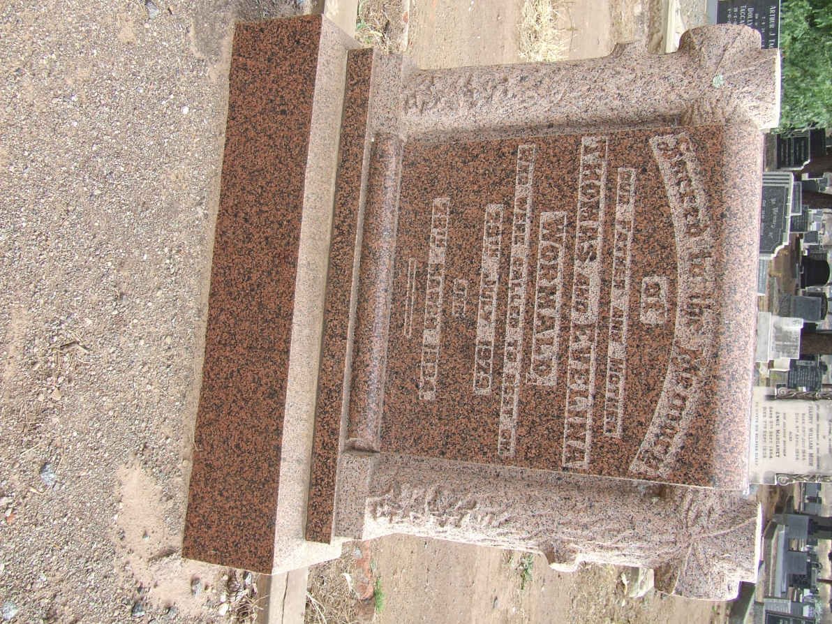 WORMALD Thomas -1929 &amp; Evelina -1934