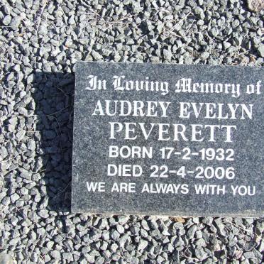 PEVERETT Audrey Evelyn 1932-2006