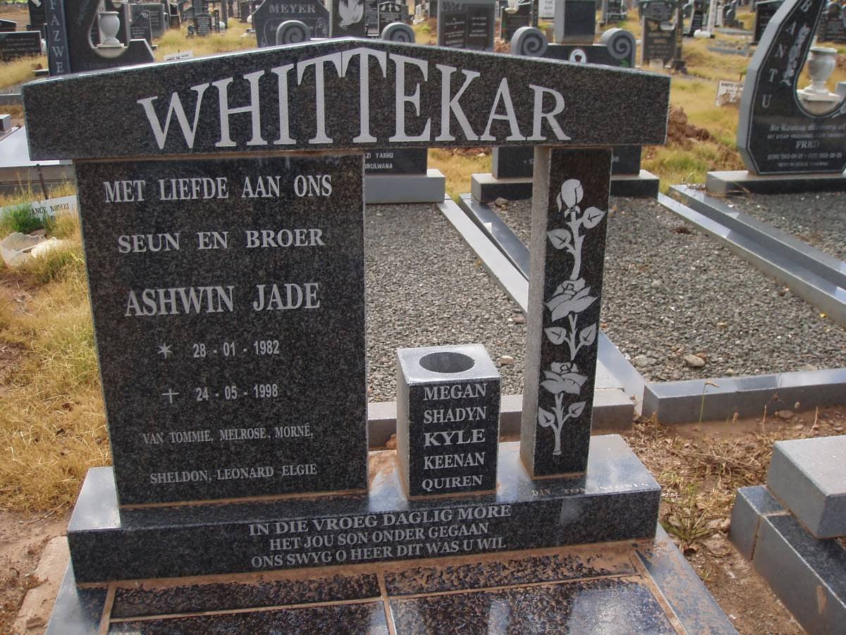 WHITTEKAR Ashwin Jade 1982-1998