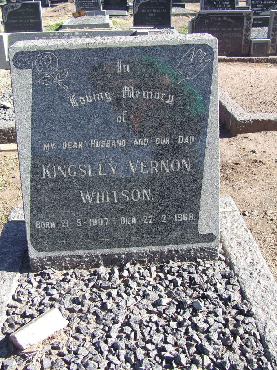 WHITSON Kingsley Vernon 1907-1969