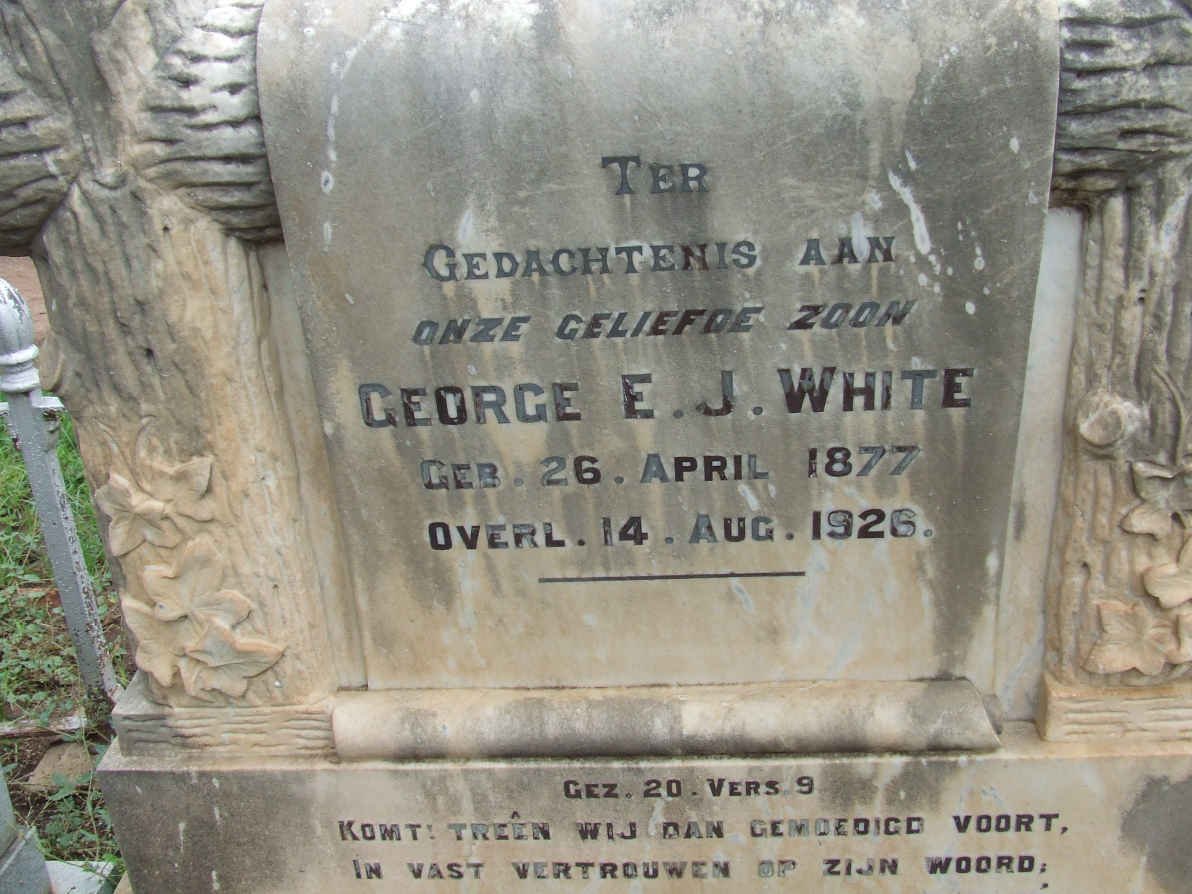 WHITE George E.J. 1877-1926