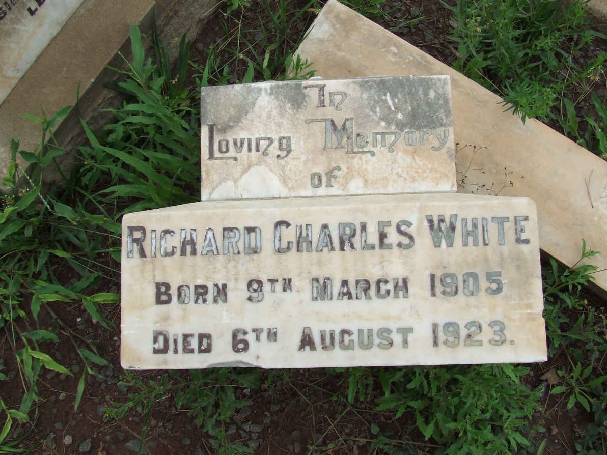 WHITE Richard Charles 1905-1923