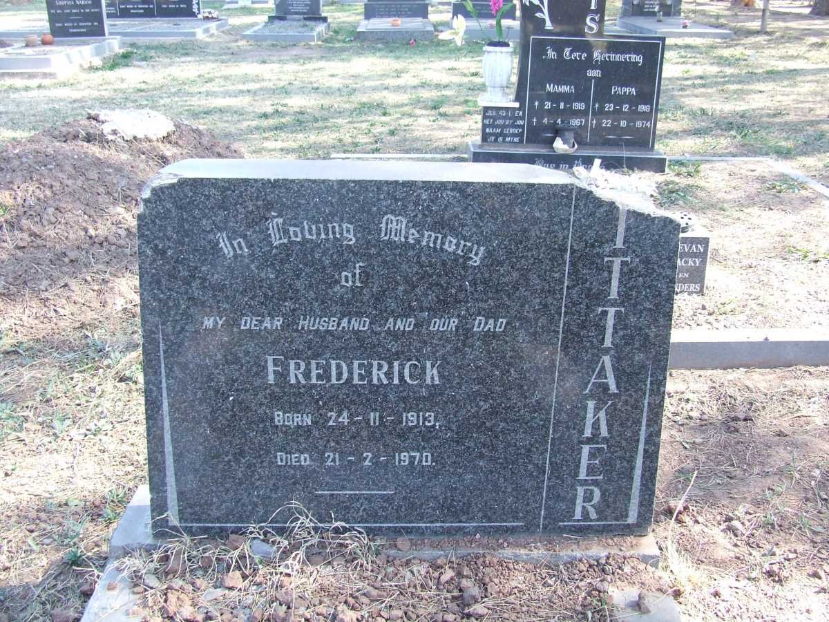 WHITTAKER Frederick 1913-1970