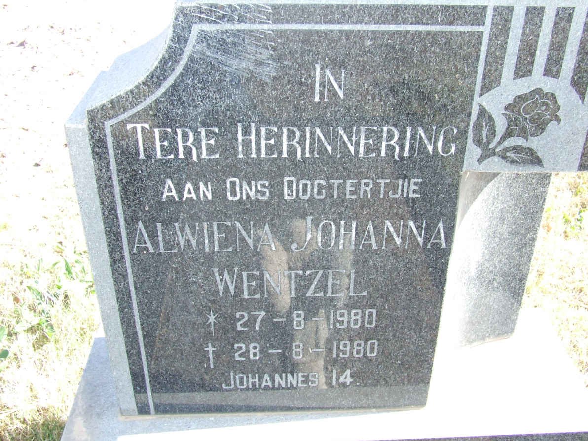 WENTZEL Alwiena Johanna 1980-1980