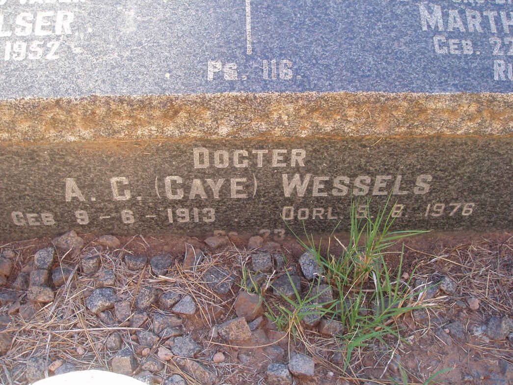 WESSELS A.C. 1913-1976