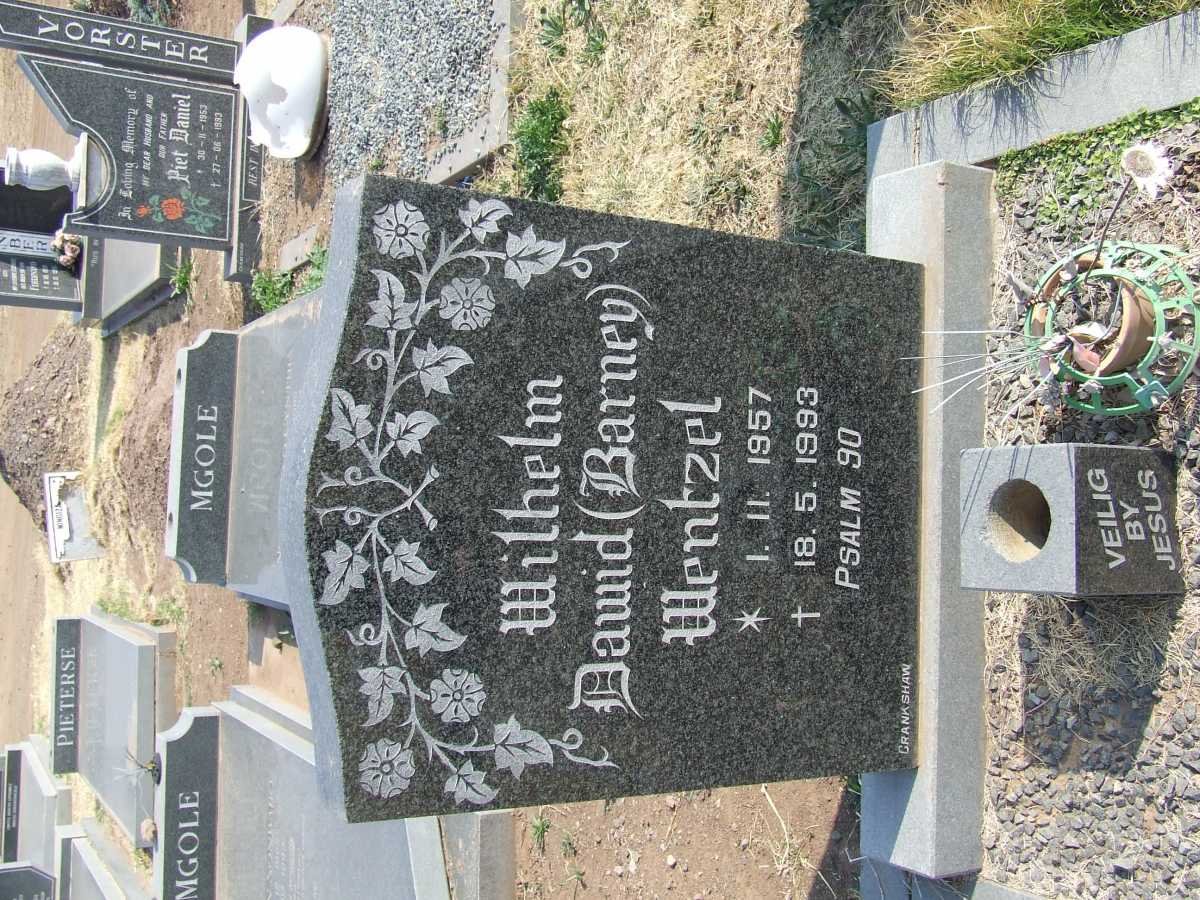 WENTZEL Wilhelm Dawid 1957-1993