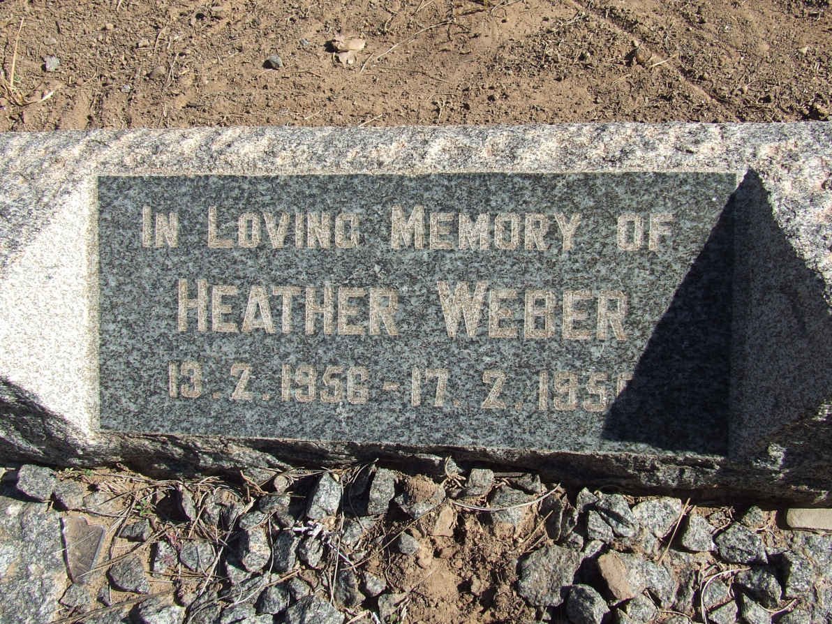 WEBER Heather 1956-1956