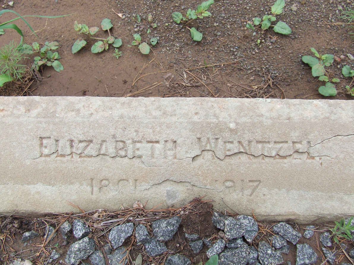 WENTZEL Elizabeth 18??-1917