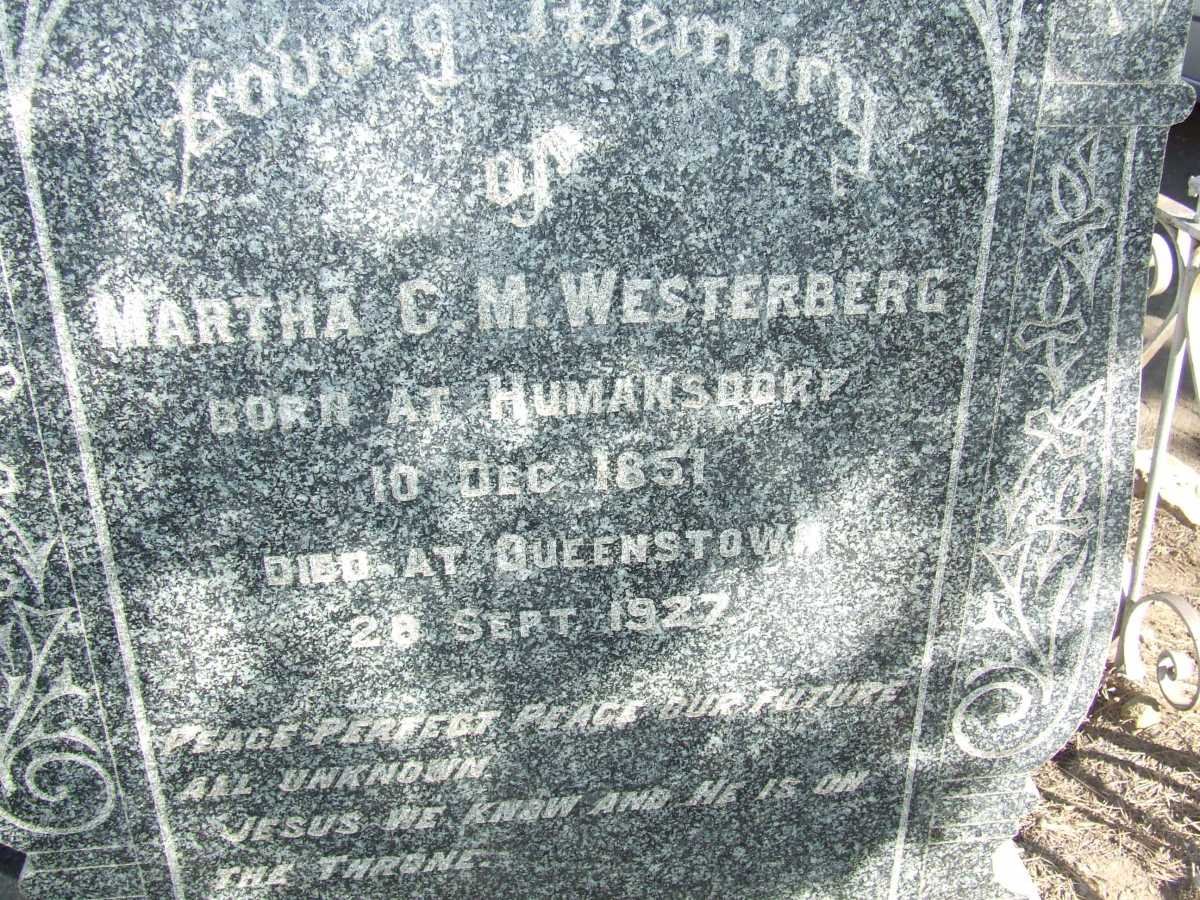 WESTERBERG Martha G.M. 1851-1927