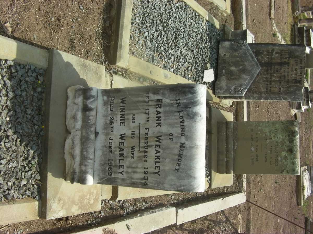 WEAKLEY Frank -1934 &amp; Winnie -1969