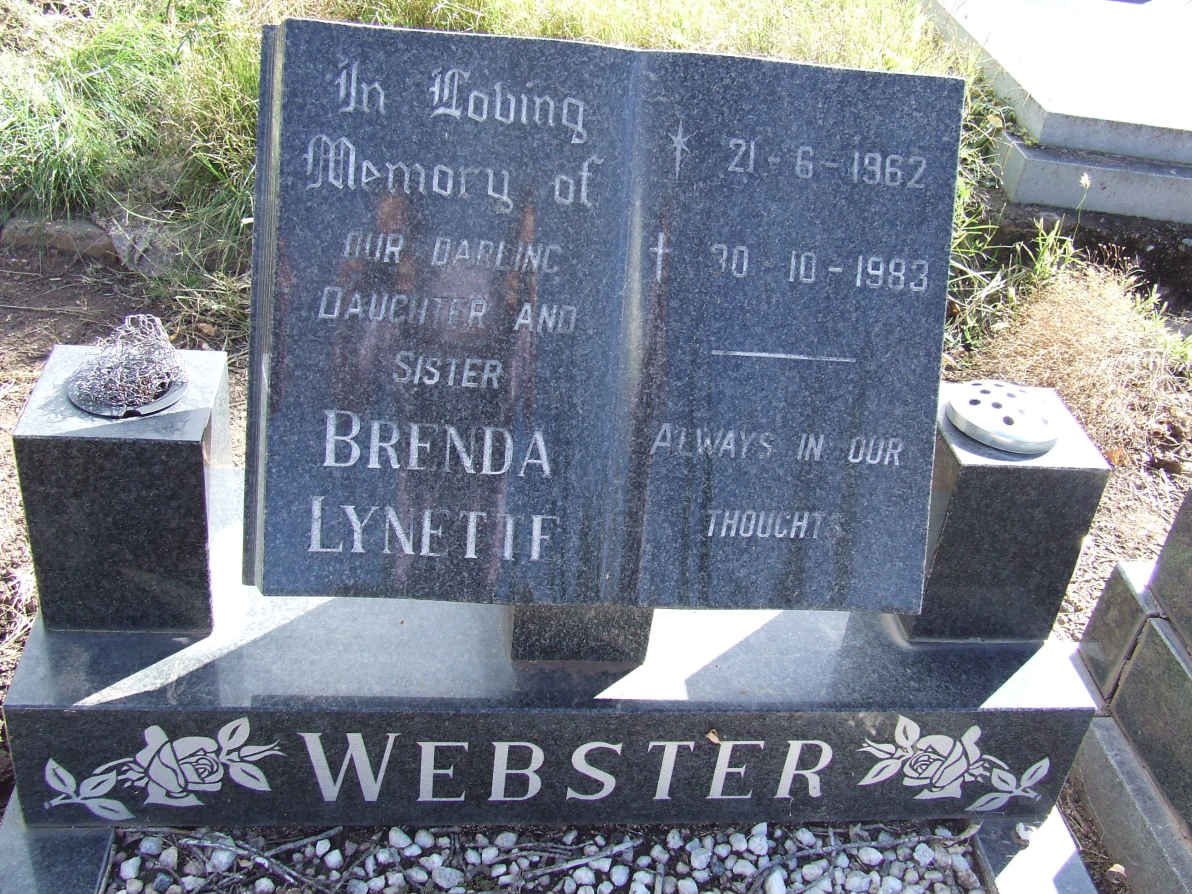 WEBSTER Brenda Lynette 1962-1883