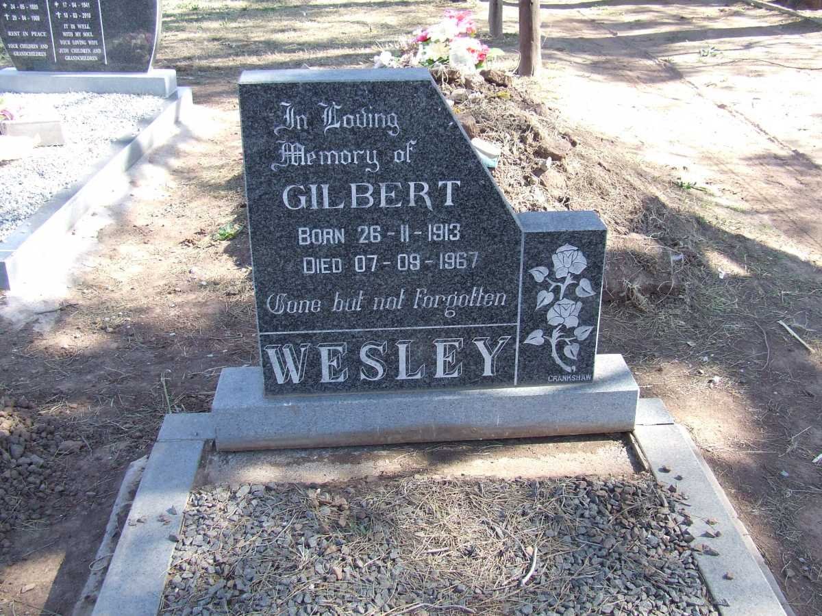 WESLEY Gilbert 1913-1967