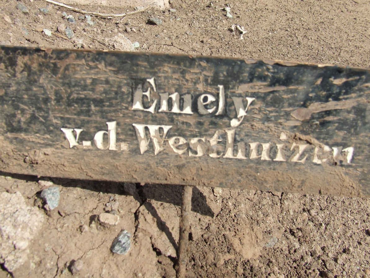 WESTHUIZEN Emely, v.d.