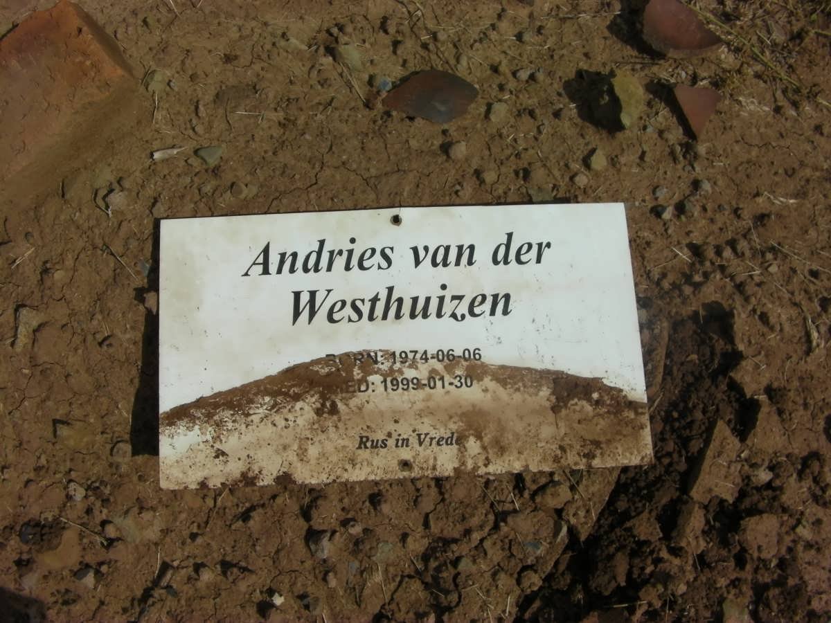 WESTHUIZEN Andries, van  der 1974-1999