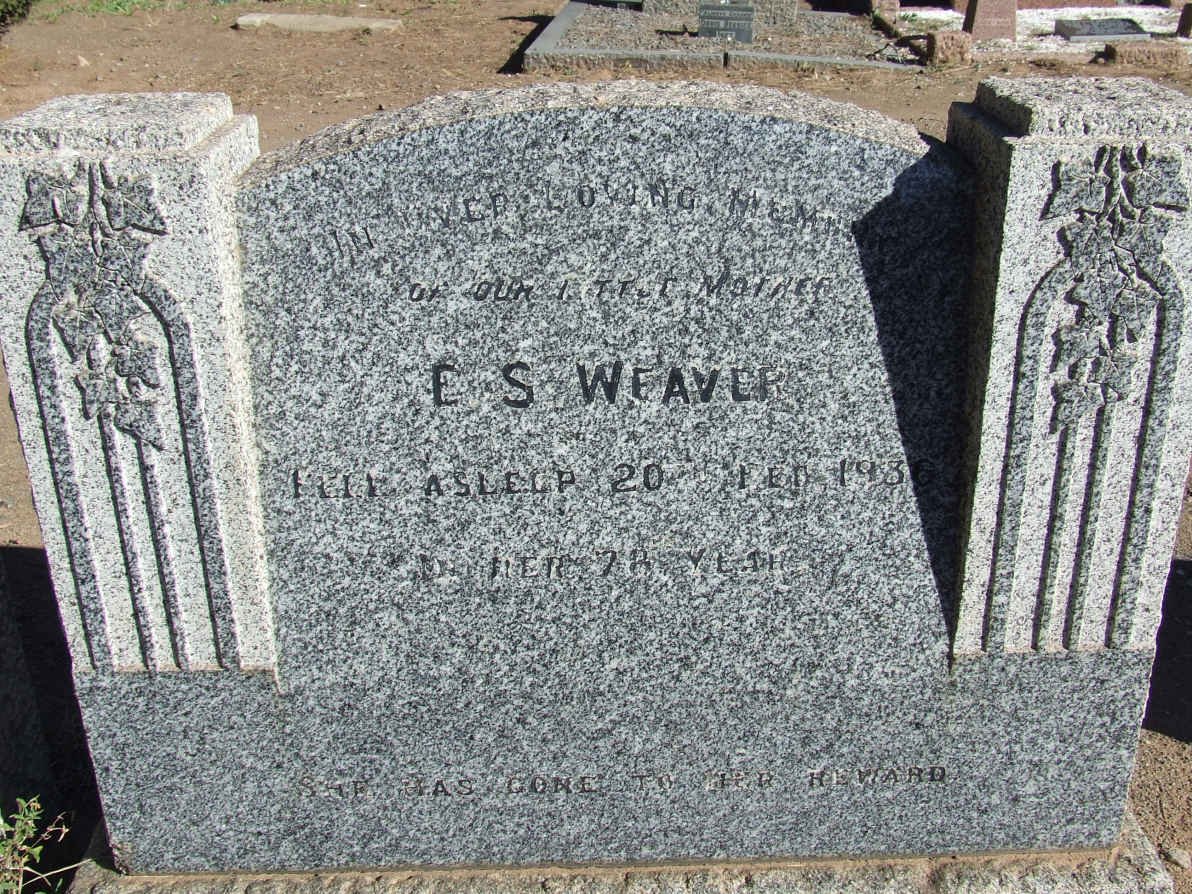 WEAVER E.S. -1936