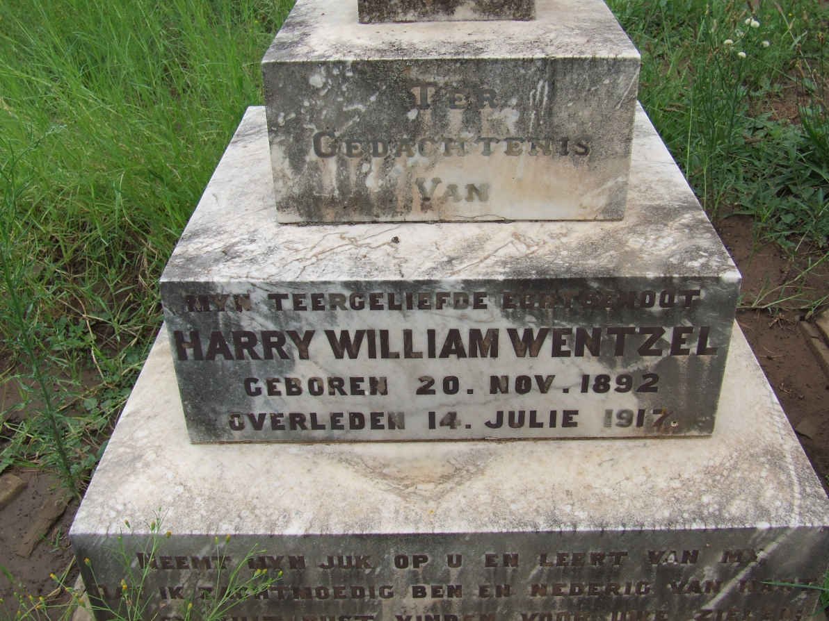 WENTZEL Harry William 1892-1917