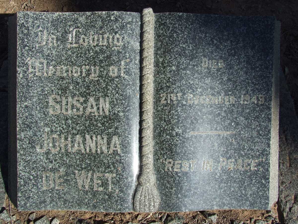 WET Susan Johanna, de -1949