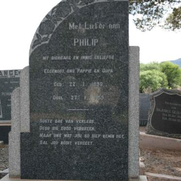 WET Philip, de 1898-1955 &amp; Anna Jacomina MARX 1900-1969 