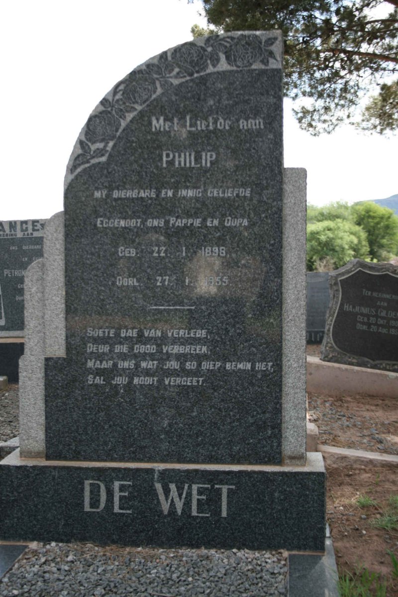 WET Philip, de 1898-1955
