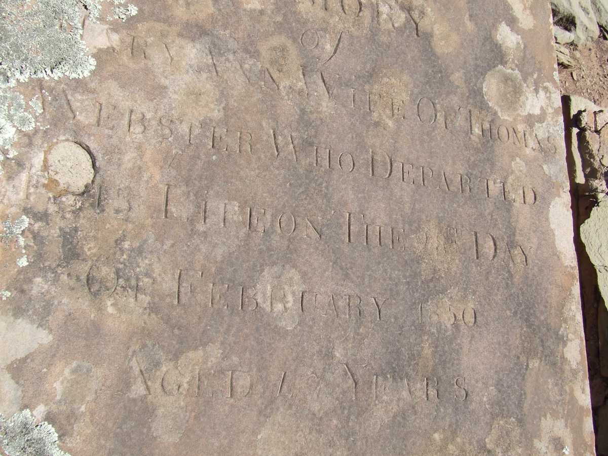WEBSTER Mary Ann -1850