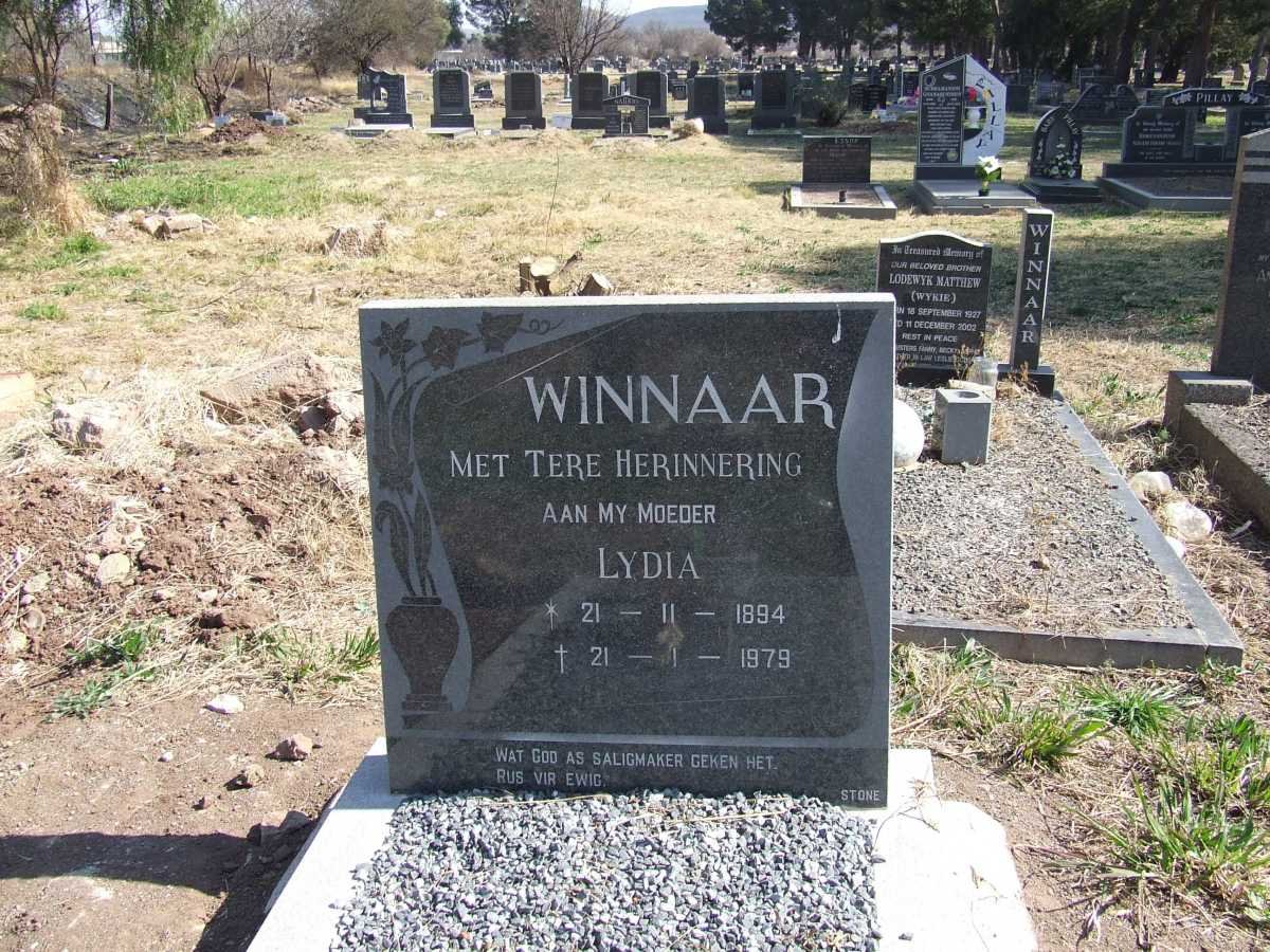 WINNAAR Lydia 1894-1979