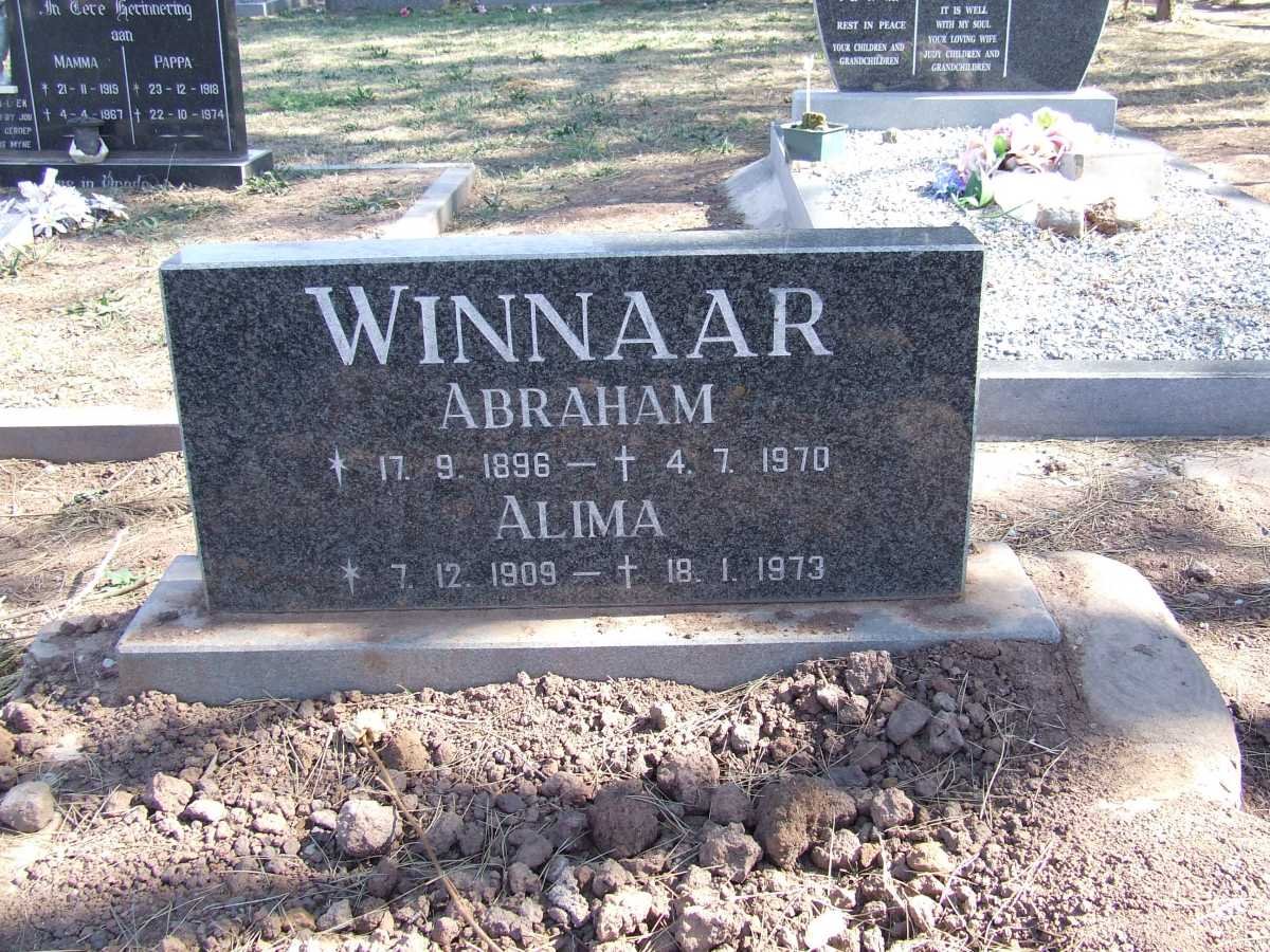 WINNAAR Abraham 1896-1970 &amp; Alima 1909-1973