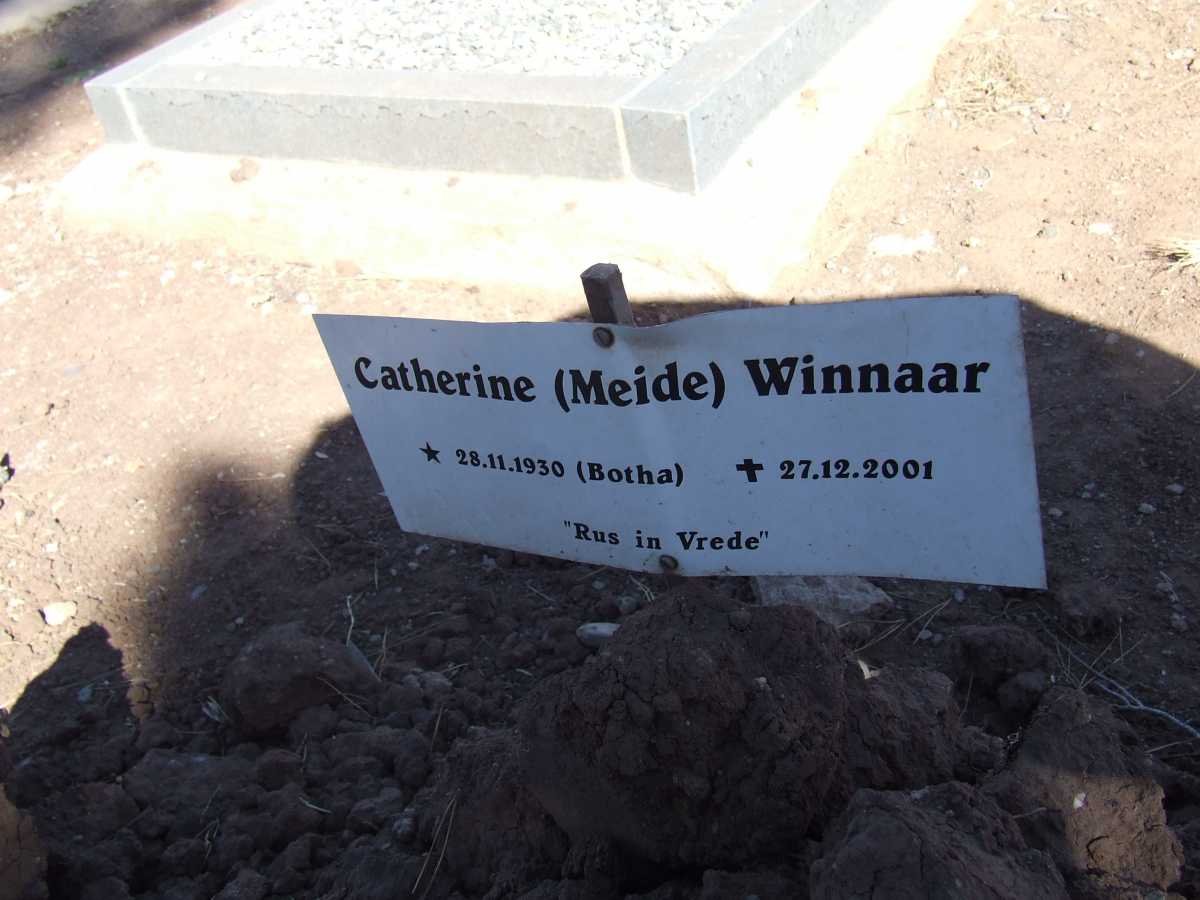 WINNAAR Catherine nee BOTHA 1930-2001