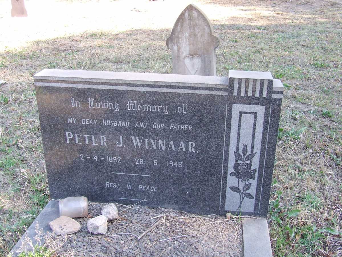 WINNAAR Peter J. 1892-1948