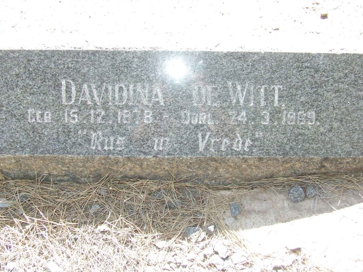 WITT Davidina, de 1878-1969