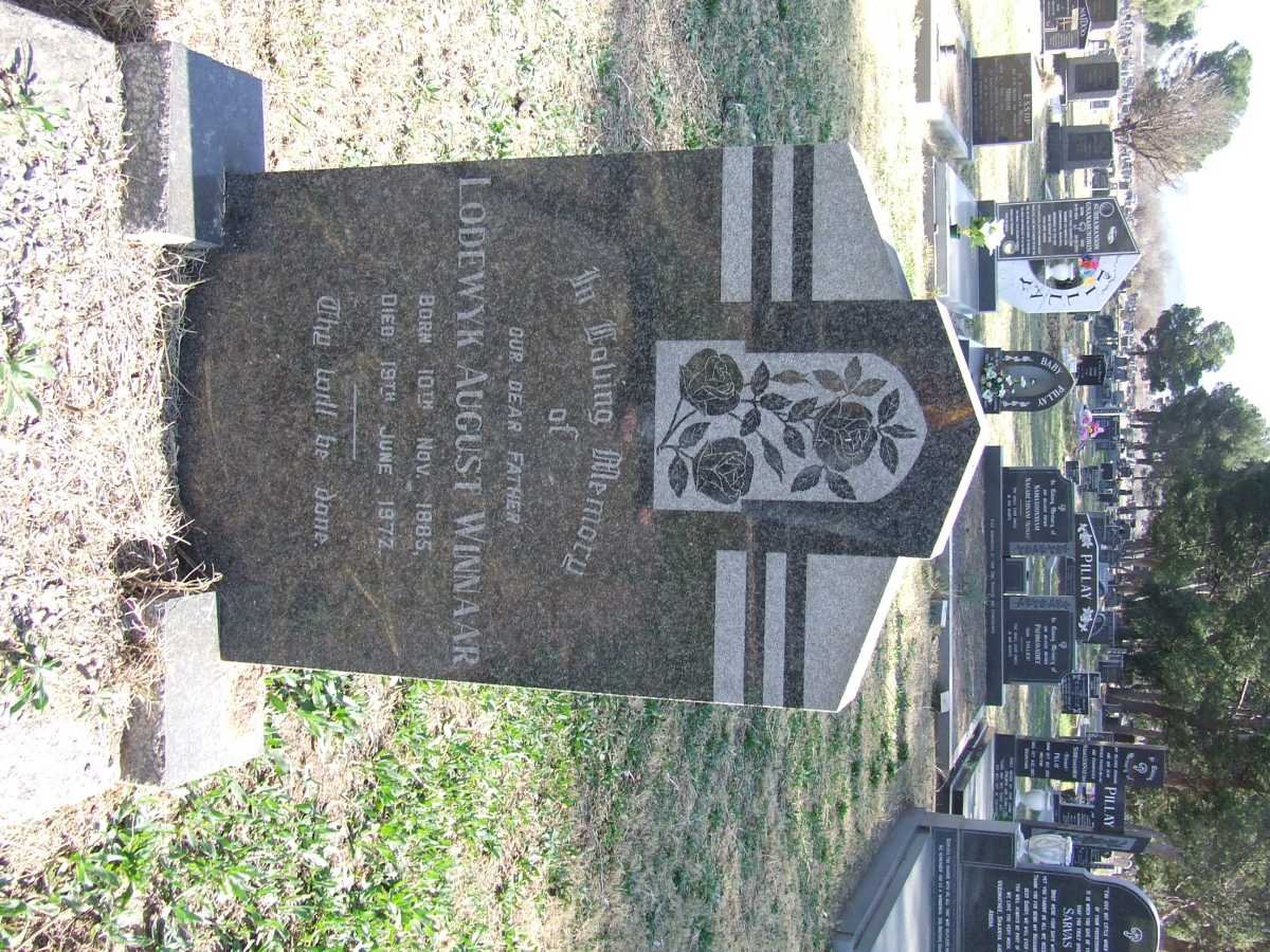 WINNAAR Lodewyk August 1885-1972