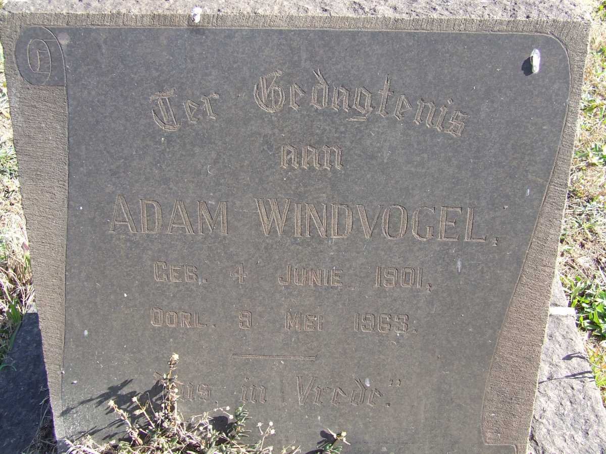 WINDVOGEL Adam 1901-1963
