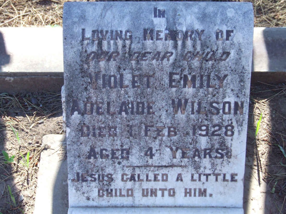 WILSON Violet Emily Adelaide -1928