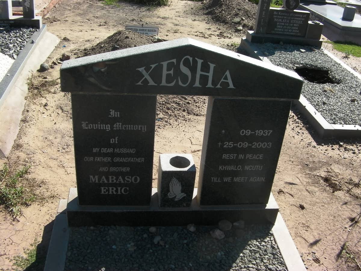XESHA Mabaso Eric 1937-2003