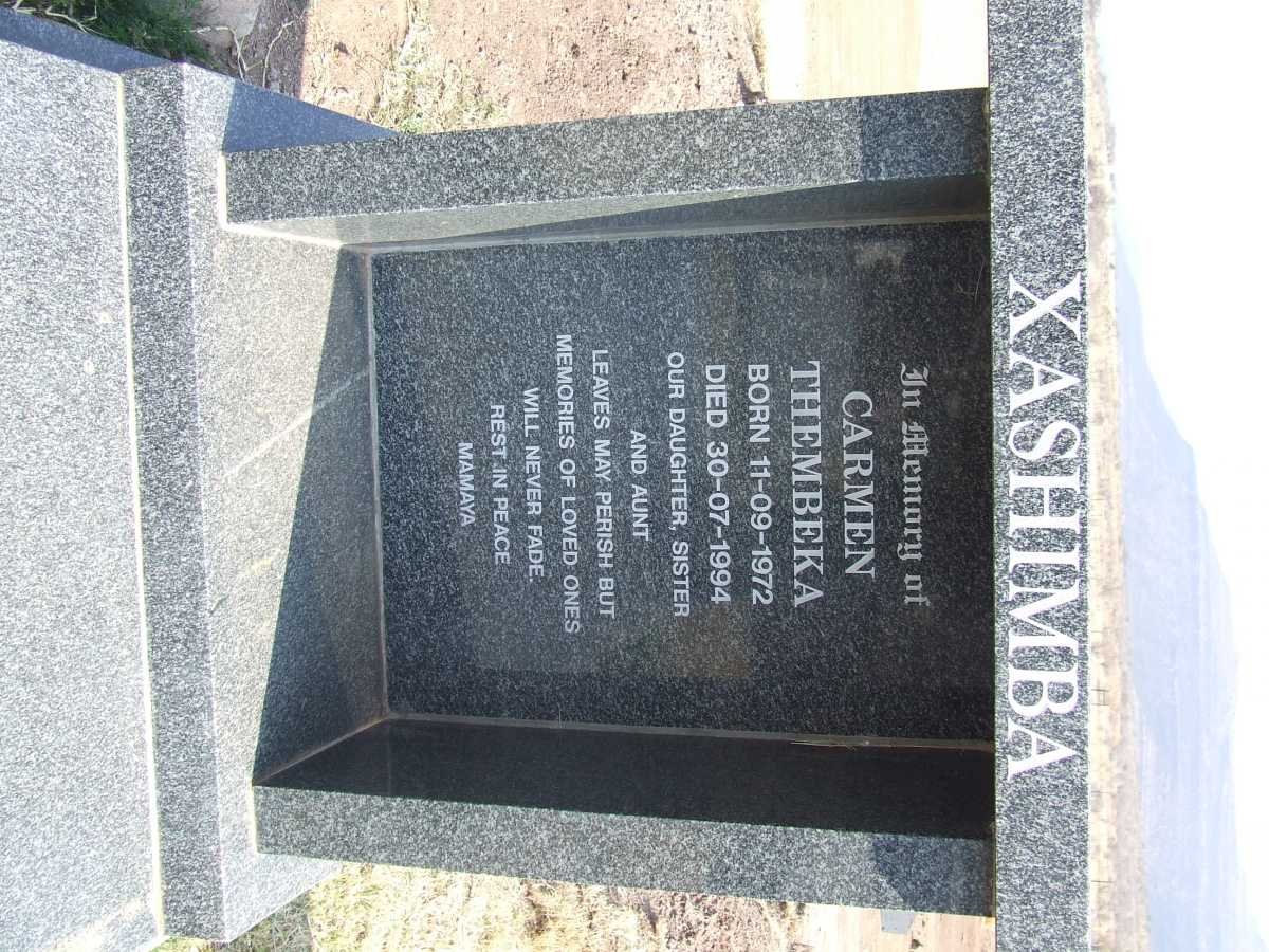 XASHIMBA Carmen Thembeka 1972-1994