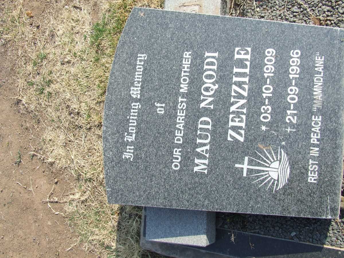 ZENZILE Maud Nqodi 1909-1996