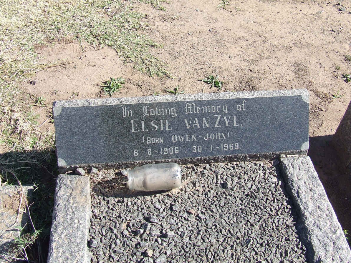 ZYL Elsie nee, van nee OWEN-JOHN 1906-1969