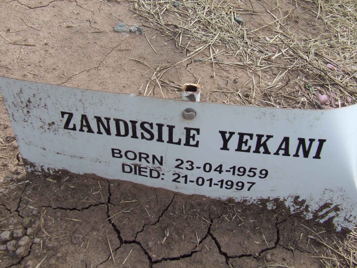 YEKANI Zandisile 1959-1997