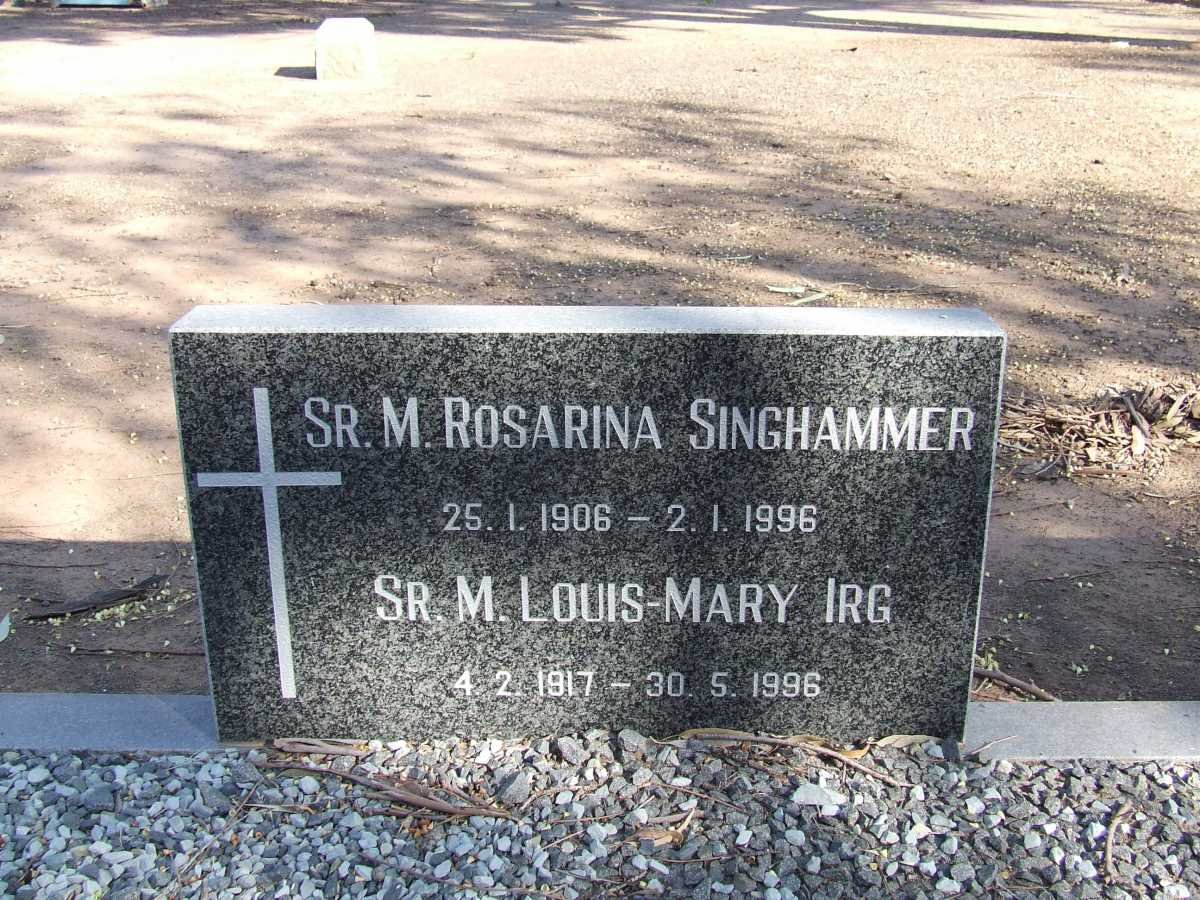 SINGHAMMER Rosarina 1906-1996 :: IRG Louis-Mary 1917-1996