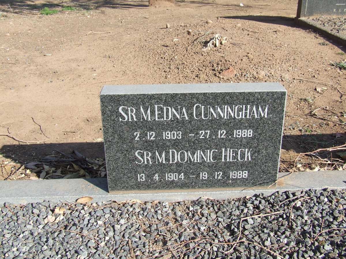 CUNNINGHAM Edna 1903-1988 &amp; HECK Dominic 1904-1988