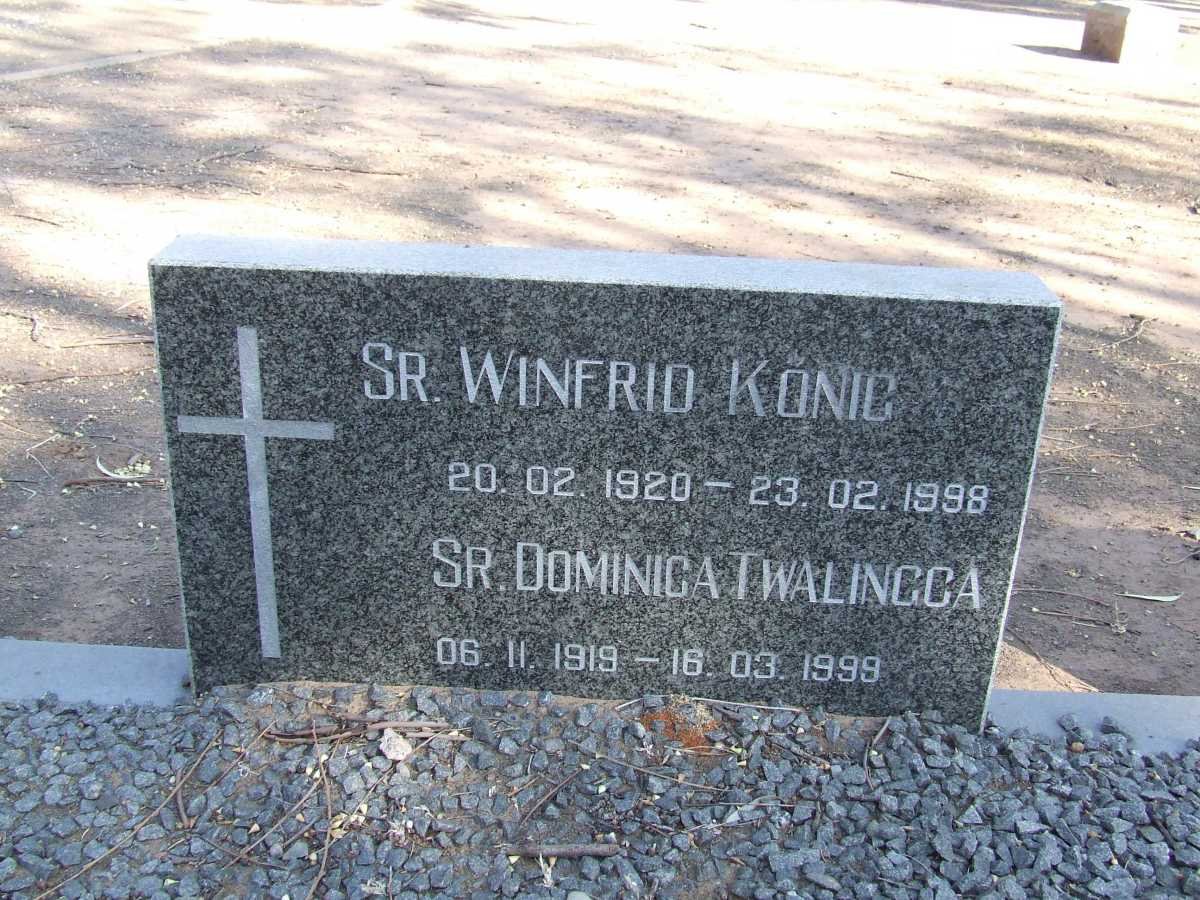 KONIG Winfrid 1920-1998 :: TWALINGCA Dominica 1919-1999
