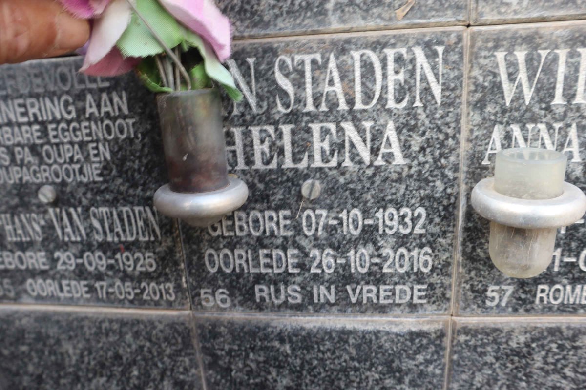 STADEN Helena, van 1932-2016