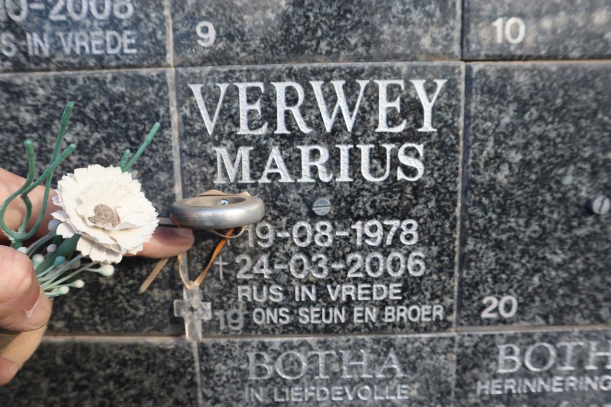 VERWEY Marius 1978-2006