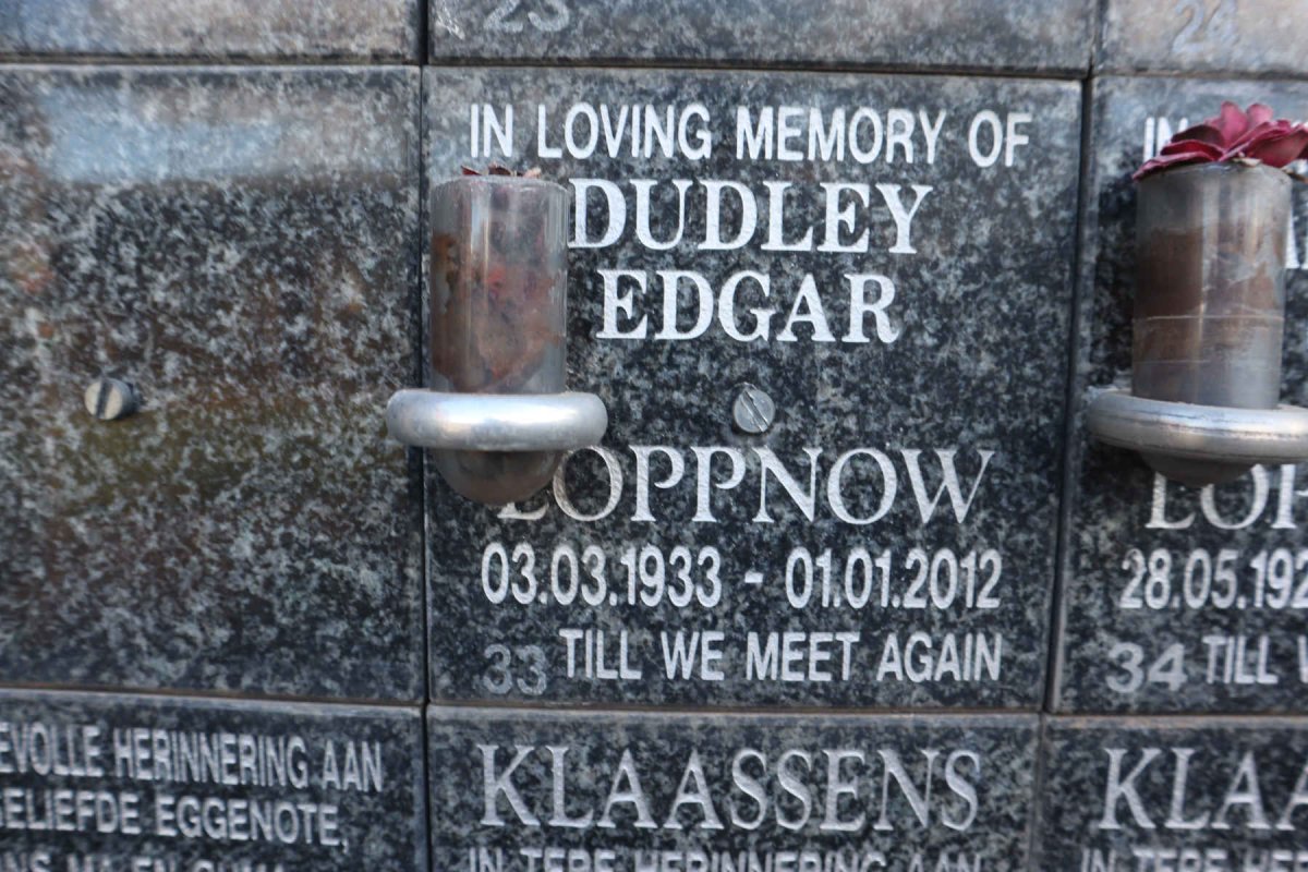 LOPPNOW Dudley Edgar 1933-2012