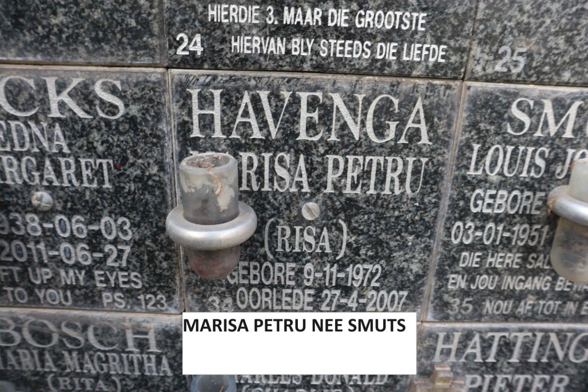 HAVENGA ?risa Petru 1972-2007