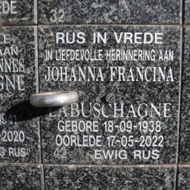 LABUSCHAGNE Johanna Francina 1938-2022